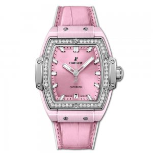 Copy Hublot Spirit Of Big Bang Pink Ceramic Titanium Diamonds