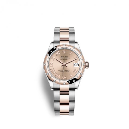 Fake Rolex Datejust 31 Oystersteel 18 ct Everose gold M278341RBR-0005 Ros - Click Image to Close