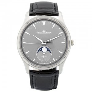 Swiss Replica Jaeger LeCoultre Master Ultra Thin Moon White Gold Automatic Mens Watch