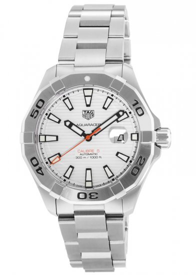 Swiss Replica Tag Heuer Aquaracer White Dial Automatic Mens Stainless Steel WAY2013.BA0927 - Click Image to Close