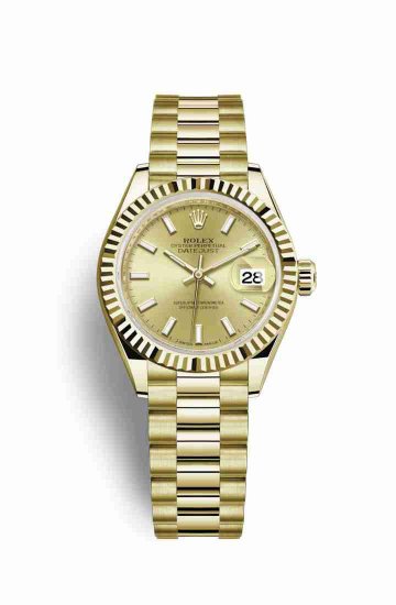 Swiss Replica Rolex Datejust 28 279178 Champagne Dial Watch - Click Image to Close