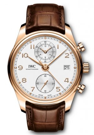 Swiss Replica IWC Portugieser Silver Dial Automatic Mens Chronograph IW390301 Watch