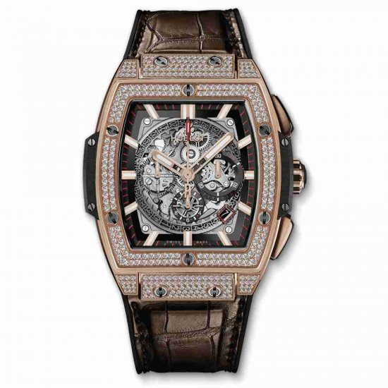 Swiss Replica Hublot Spirit Of Big Bang King Gold Pave 601.OX.0183.LR.1704 - Click Image to Close