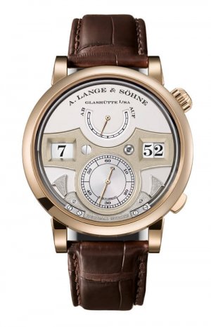 Swiss Replica A. Lange & Sohne 143.050 Zeitwerk Decimal Strike Honey Gold/Silver Watch