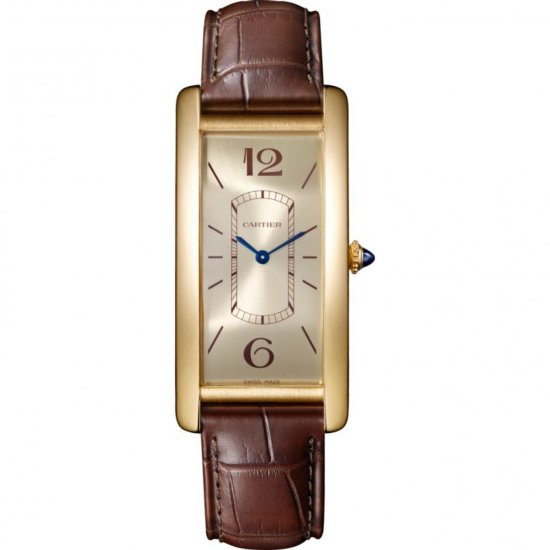 Copy Cartier Tank Cintree Mechanical with Manual Winding WGTA0026 Mens Watch - Click Image to Close