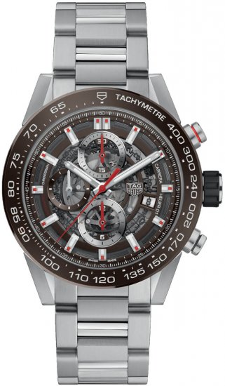 Swiss Replica Tag Heuer Carrera Chronograph Automatic Mens Watch - Click Image to Close