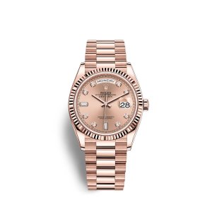 Fake Rolex Day-Date 36 18 ct Everose gold M128235-0009 Ros