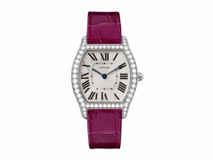 Cartier Tortue Silvered Flinque Dial Ladies replica Watch WA5010