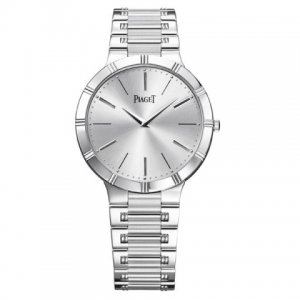 Fake Piaget Dancer Silver Dial 18K White Gold Men's GOA31035 Watch