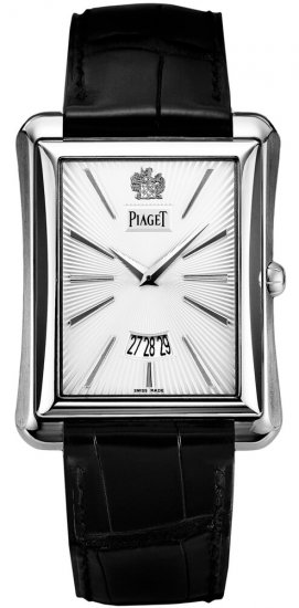 Fake Piaget Emperador Silver Dial 18K White Gold Men's Watch - Click Image to Close