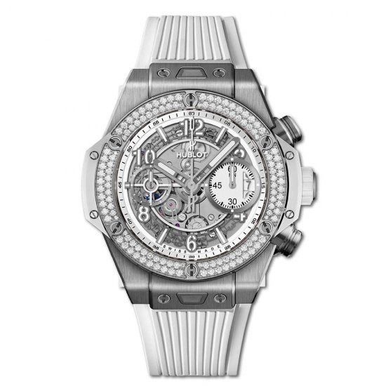 Copy Hublot Big Bang Unico Titanium White Diamonds 42mm - Click Image to Close