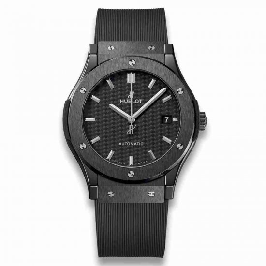 Swiss Replica Hublot Black Magic 45mm Classic Fusion Black Ceramices 511.CM.1771.RX - Click Image to Close