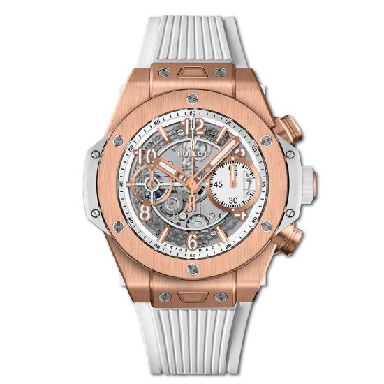 Copy Hublot Big Bang Unico King Gold White 42mm - Click Image to Close