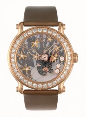 Swiss Replica Chopard Superb Ladys Happy Sport Diamond And Gem-set Panda 137707-5003