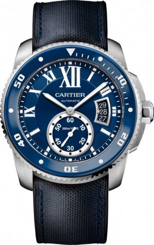 Calibre de Cartier Diver blue watch WSCA0010