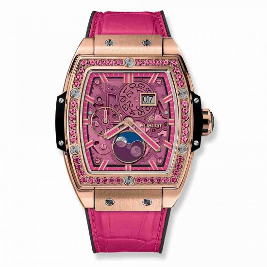 Swiss Replica Hublot Spirit Of Big Bang Moonphase King Gold Pink 42mm 647.OX.7381.LR.1233 - Click Image to Close