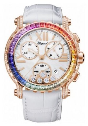 Chopard Happy Sport Chrono Rainbow Ladies Watch 283582-5015