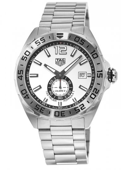 Swiss Replica Tag Heuer Formula 1 Automatic White Dial Mens Watch - Click Image to Close