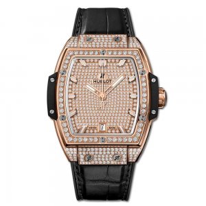 Copy Hublot Spirit Of Big Bang King Gold Full Pave