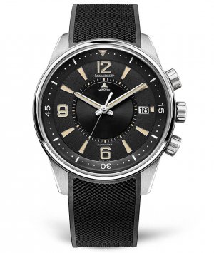 Swiss Replica Jaeger-LeCoultre 9038670 Polaris Memovox Stainless Steel/Black/Rubber Watch