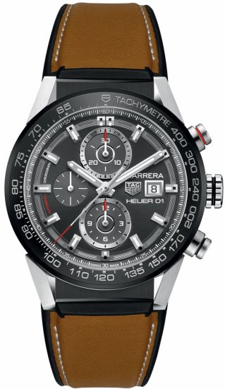 Swiss Replica Tag Heuer Carrera Chronograph Automatic Mens Watch - Click Image to Close