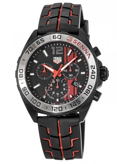 Swiss Replica Tag Heuer Formula 1 Black Opalin Dial Mens Chronograph Watch - Click Image to Close