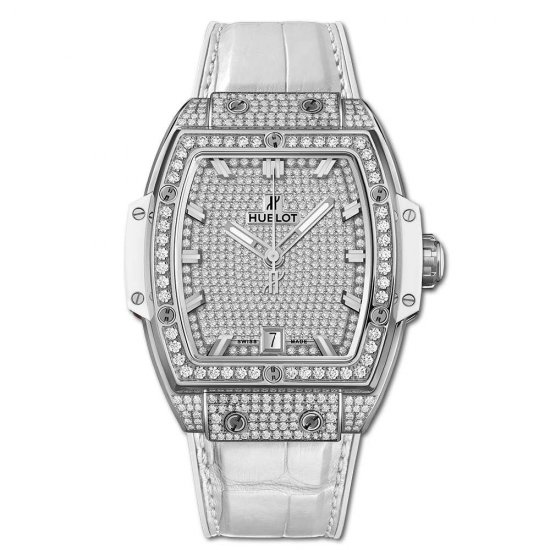 Copy Hublot Spirit Of Big Bang Titanium White Full Pave - Click Image to Close