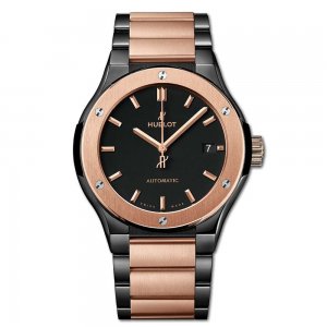 Copy Hublot Classic Fusion Ceramic King Gold Bracelet