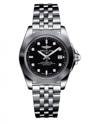 Fake Breitling Galactic 32 Sleek Edition Stainless Steel / Trophy Black Diamond / Bracelet (W7133012.BF63.792A) Watch