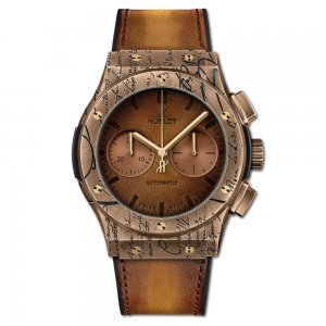 Copy Hublot Classic Fusion Chronograph Berluti Cold Gold