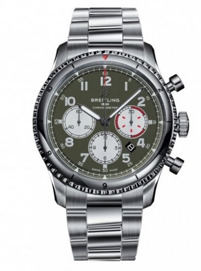 Fake Breitling Navitimer Aviator 8 B01 Chronograph 43 Curtiss Warhawk AB01192A1L1X2 Watch - Click Image to Close