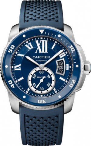 Calibre de Cartier Diver blue watch WSCA0011