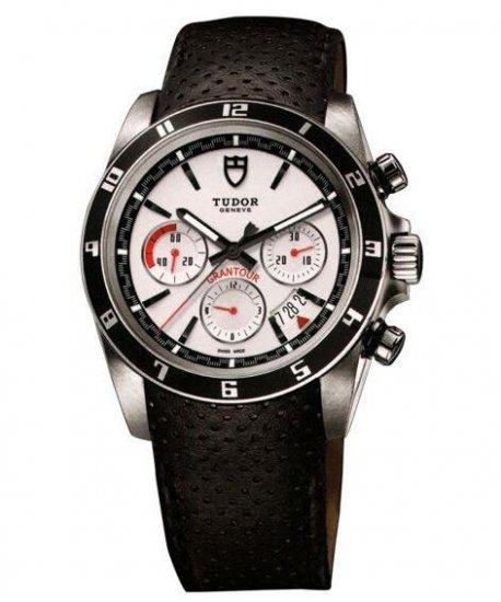 Tudor Grantour Chrono White Dial 20530N - Click Image to Close