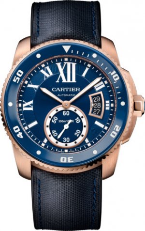 Calibre de Cartier Diver blue watch WGCA0009