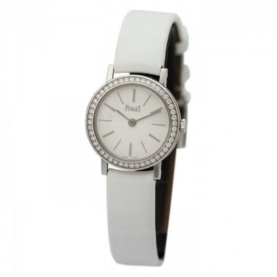 Fake Piaget Altiplano White Dial White Satin Ladies Watch - Click Image to Close