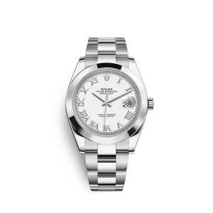 Fake Rolex Datejust 41 Oystersteel M126300-0015 White Dial Watch