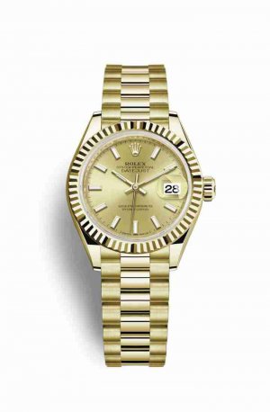 Swiss Replica Rolex Datejust 28 279178 Champagne Dial Watch