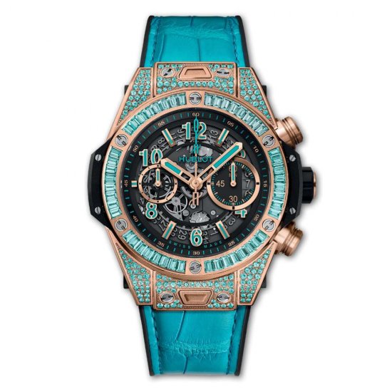 Copy Hublot Big Bang Unico King Gold Paraiba - Click Image to Close