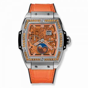 Swiss Replica Hublot Spirit Of Big Bang Moonphase Titanium Orange 42mm 647.NX.5371.LR.1206