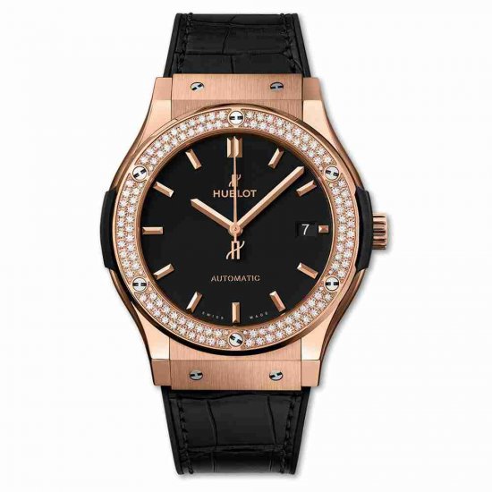 Swiss Replica Hublot King Gold Diamonds 45mm Classic Fusion automatices 511.OX.1181.LR.1104 - Click Image to Close