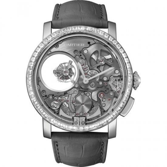 Copy Cartier Rotonde de Cartier Minute Repeater Mysterious Double Tourbillon Watch - Click Image to Close