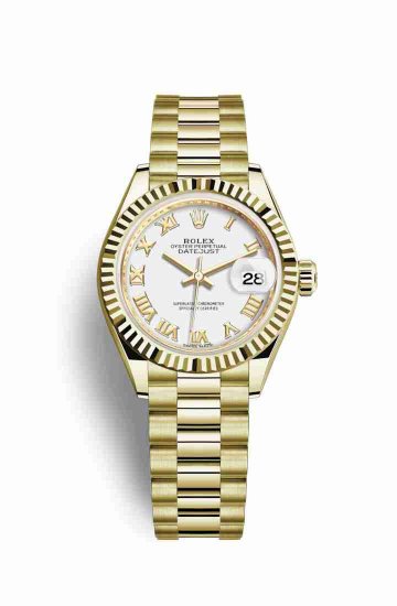 Swiss Replica Rolex Datejust 28 279178 White Dial Watch - Click Image to Close