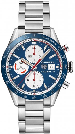 Swiss Replica TAG Heuer Carrera Calibre 16 Automatic Chronograph Vintage Watch - Click Image to Close