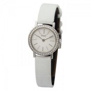 Fake Piaget Altiplano White Dial White Satin Ladies Watch