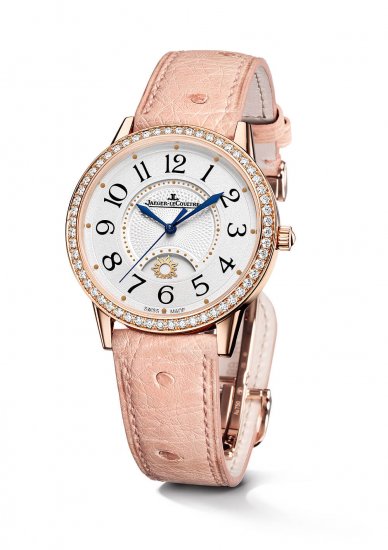 Swiss Replica Jaeger-LeCoultre Rendez-Vous Night & Day Large Pink Gold/Diamond/Silver 3612420 - Click Image to Close
