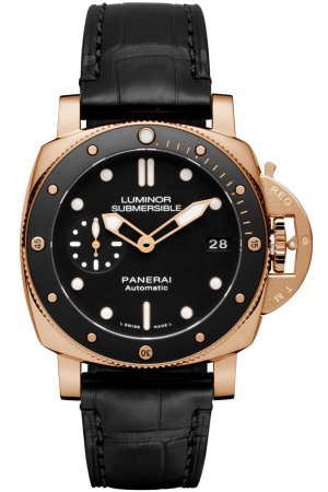 Swiss Replica Panerai Luminor Submersible 1950 3 Days Automatic Oro Rosso 42mm PAM00684