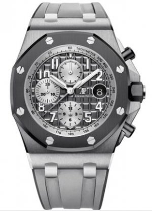 Swiss Replica Audemars Piguet Royal Oak Offshore 26470 Titanium Grey Rubber 26470IO.OO.A006CA.01