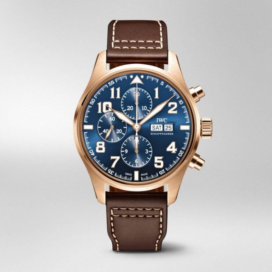 Copy IWC Pilots Chronograph Edition Le Petit Prince Blue Dial Automatic IW377721 - Click Image to Close