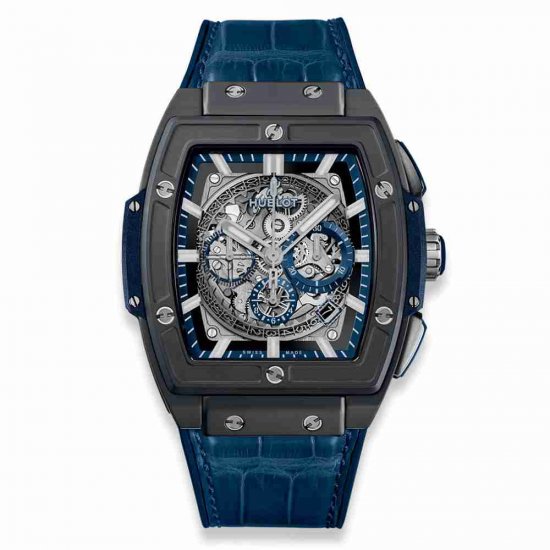 Swiss Replica Hublot Spirit of Big Bang Ceramic Blue 45mm 601.CI.7170.LR - Click Image to Close