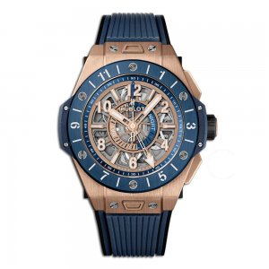 Copy Hublot Big Bang Unico Gmt King Gold Blue Ceramic